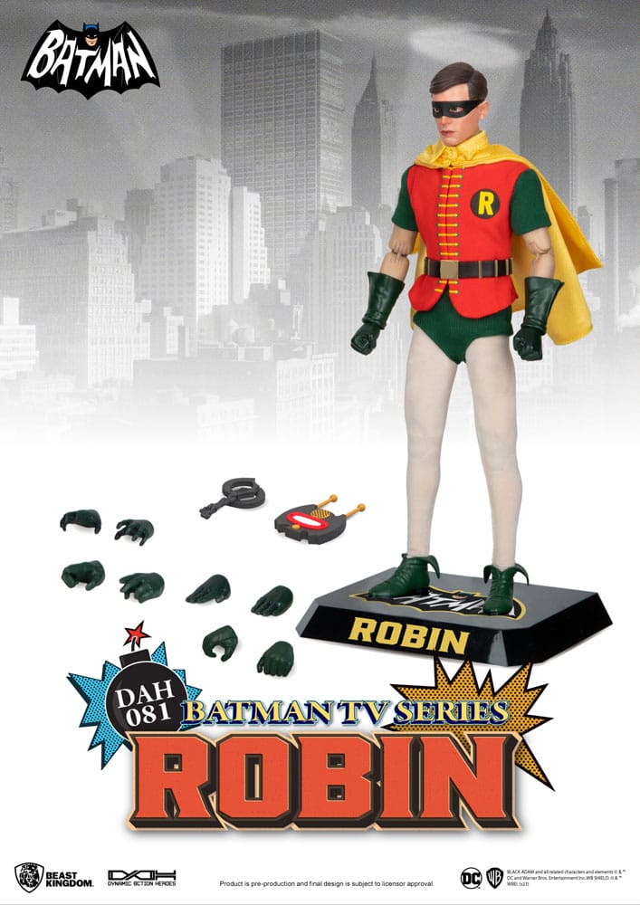 DC Comics Dynamic 8ction Heroes Action Figure 1/9 Batman TV Series Robin 24 cm - immagine 5