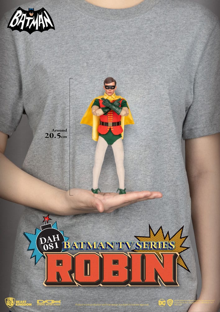 DC Comics Dynamic 8ction Heroes Action Figure 1/9 Batman TV Series Robin 24 cm - immagine 6