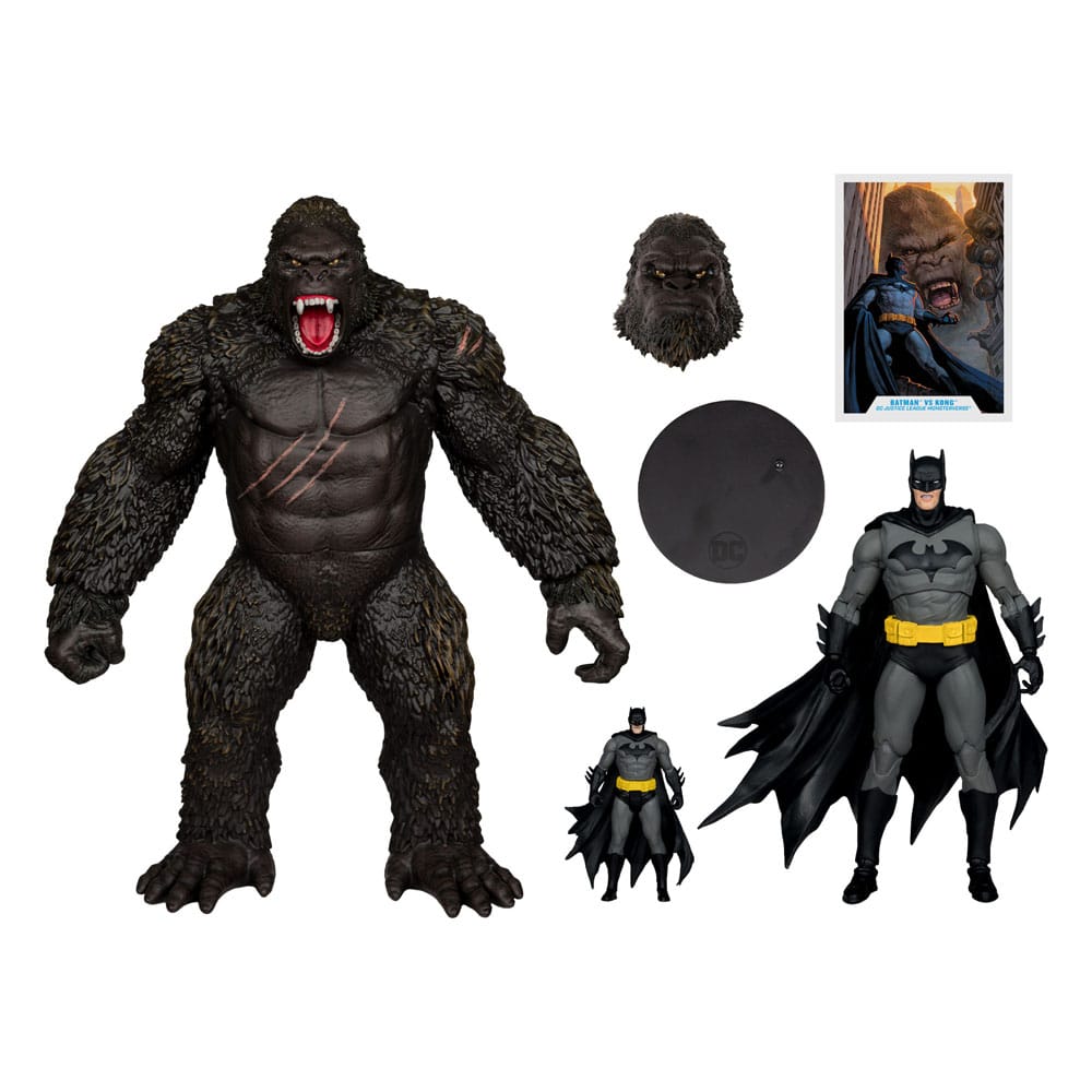 DC Justice League Monsterverse DC Multiverse Action Figures 2-Pack Batman & Kong 29 cm - immagine 2