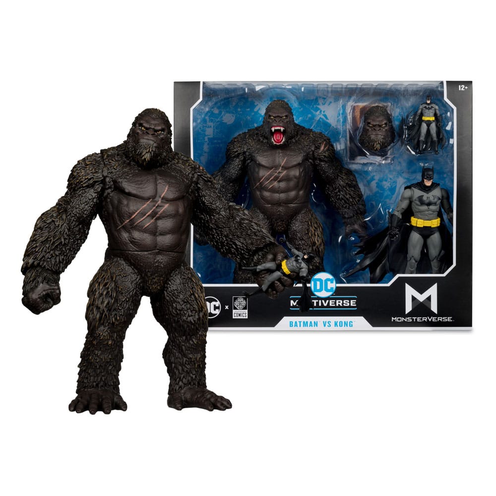 DC Justice League Monsterverse DC Multiverse Action Figures 2-Pack Batman & Kong 29 cm - immagine 7