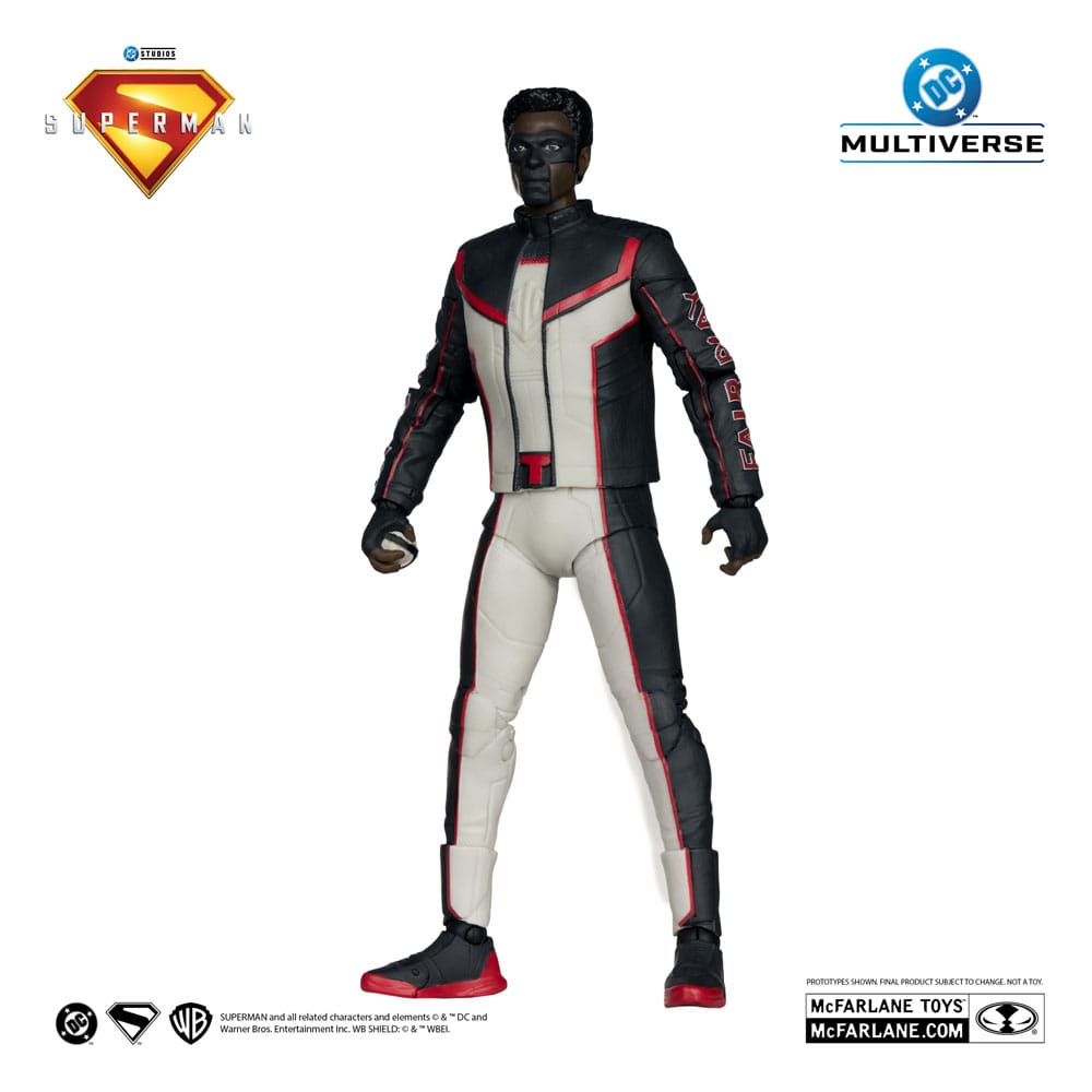 Superman (2025) DC Multiverse Deluxe Theatrical Edition Action Figure Mr. Terrific (Red Platinum Edition) 18 cm - immagine 2