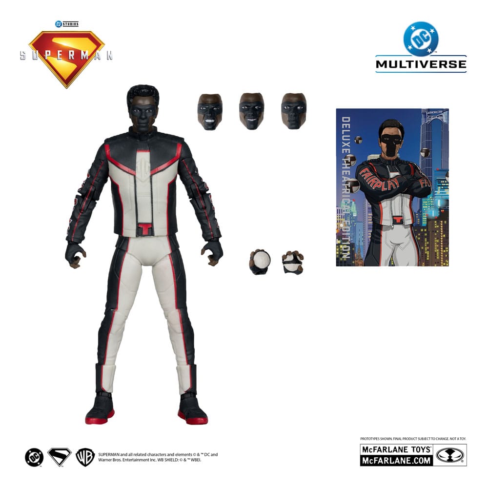 Superman (2025) DC Multiverse Deluxe Theatrical Edition Action Figure Mr. Terrific (Red Platinum Edition) 18 cm - immagine 3