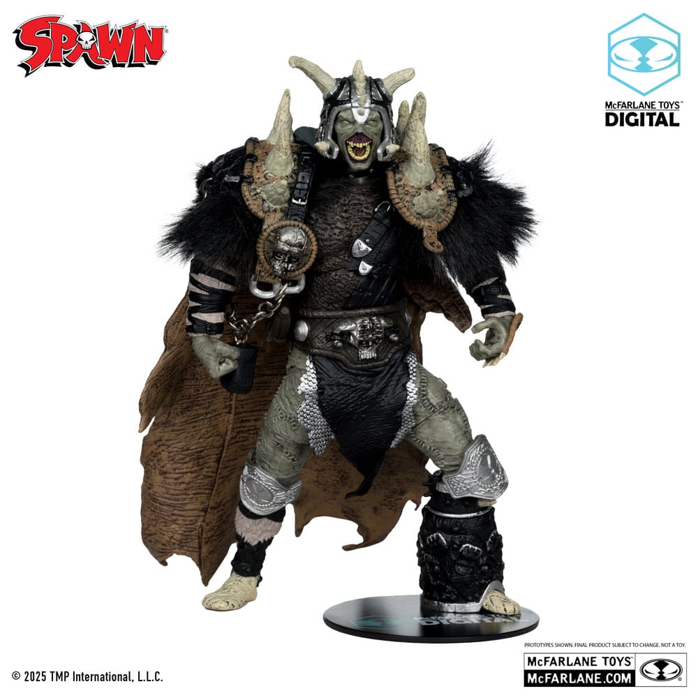 Spawn Action Figure Bloodaxe with Horse (Spawn: The Dark Ages) (McFarlane Toys 30th Anniversary) (Gold Label) 18 cm - immagine 5