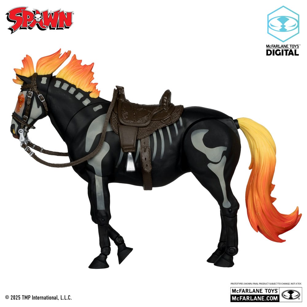 Spawn Action Figure Bloodaxe with Horse (Spawn: The Dark Ages) (McFarlane Toys 30th Anniversary) (Gold Label) 18 cm - immagine 7