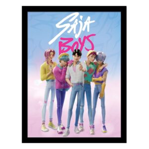 KPop Demon Hunters Collector Print Framed Poster Saja Boys
