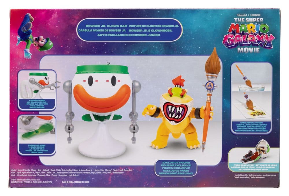 The Super Mario Galaxy Movie Action Figure Bowser Jr. with Clown Car 13 cm - immagine 2
