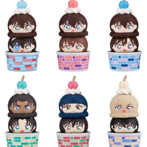 Detective Conan Tsumichen Stack up & Change Mini Figures 8 cm Blind Box Assortment (6) (with gift)