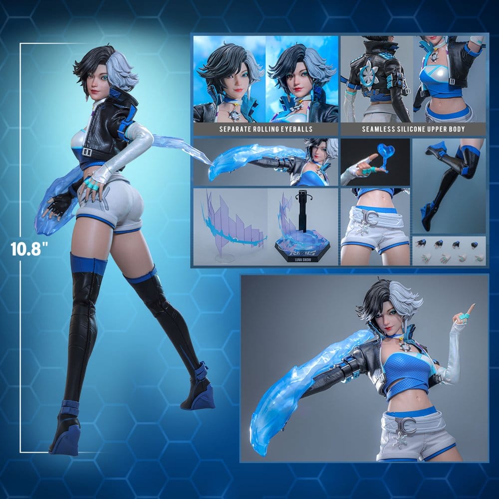 Marvel Rivals Videogame Masterpiece Action Figure 1/6 Luna Snow 28 cm - immagine 3