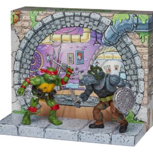 Teenage Mutant Ninja Turtles: Remastered Action Figures Raphael vs. Rocksteady