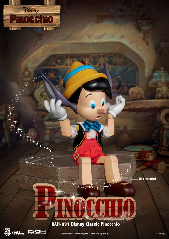 Disney Classic Dynamic 8ction Heroes Action Figure 1/9 Pinocchio 18 cm - immagine 5