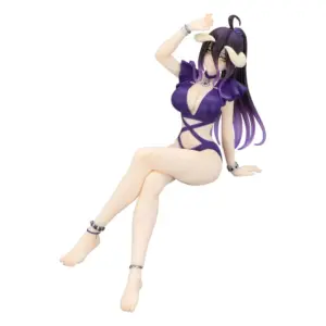 Overlord Noodle Stopper Pvc Statua Albedo Swimsuit Dark Purple Color Ver. 16 Cm