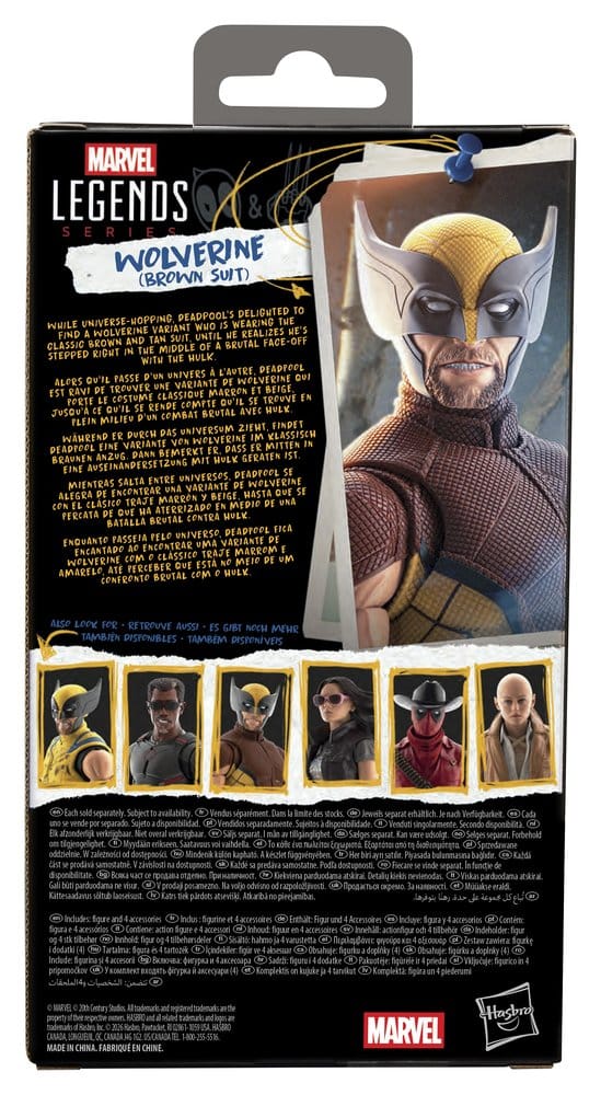 Deadpool & Wolverine Marvel Legends Action Figure Wolverine (Brown Suit) 15 cm - immagine 2