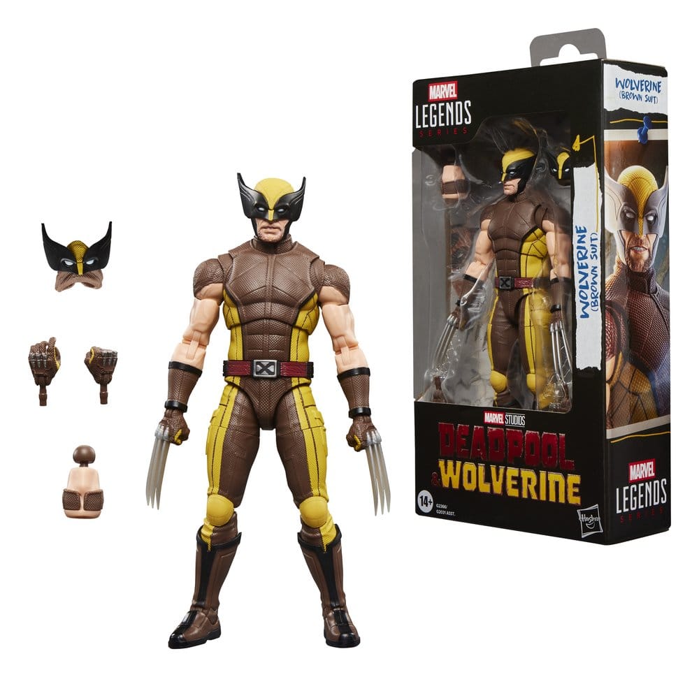 Deadpool & Wolverine Marvel Legends Action Figure Wolverine (Brown Suit) 15 cm - immagine 3