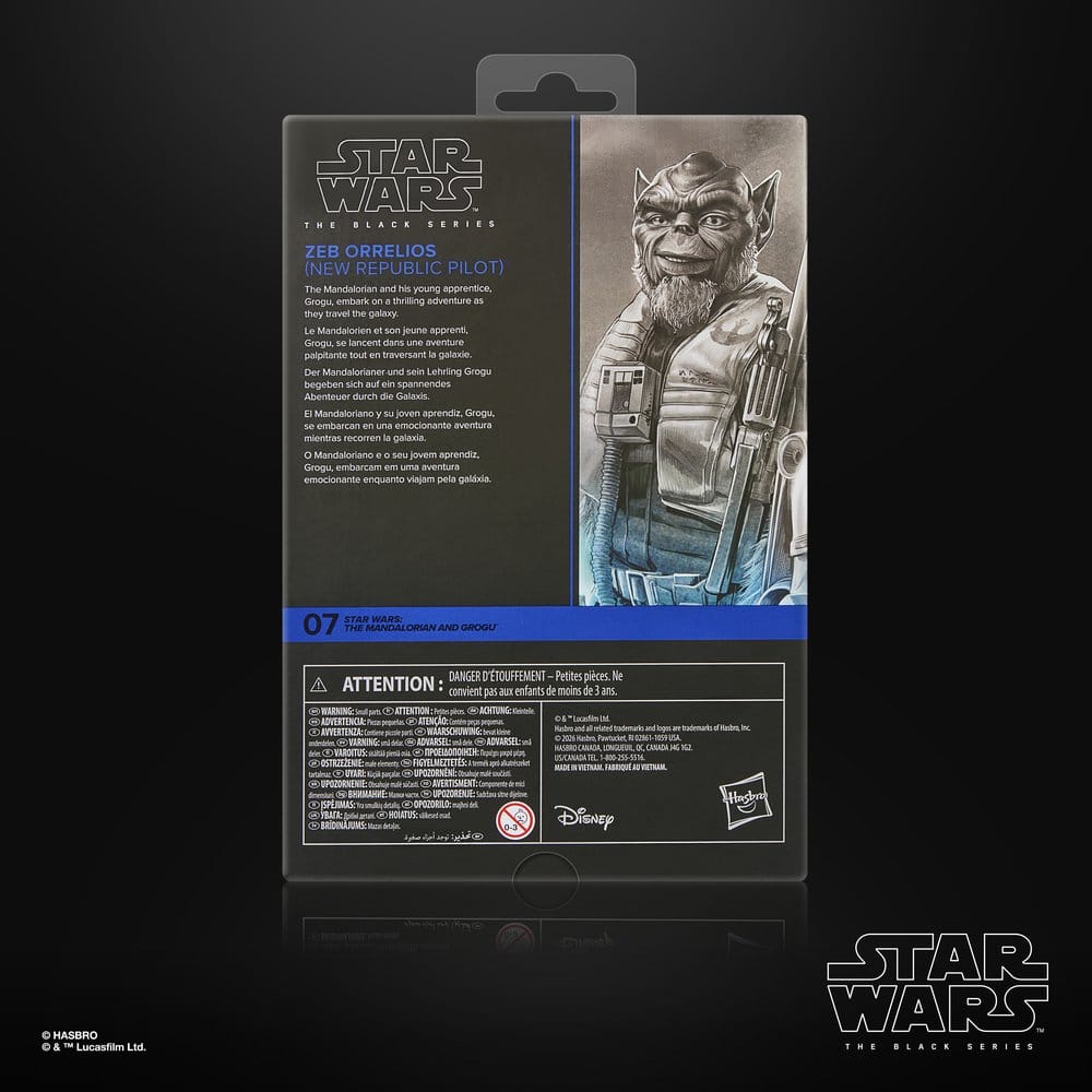 Star Wars: The Mandalorian & Grogu Black Series Action Figure Garazeb “Zeb” Orrelios 15 cm - immagine 2