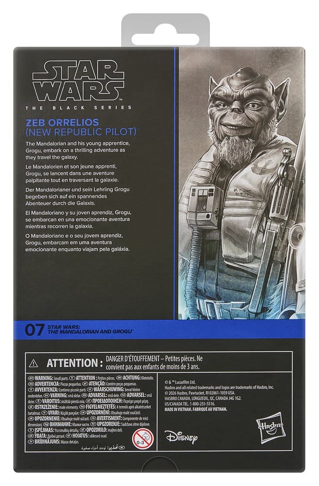 Star Wars: The Mandalorian & Grogu Black Series Action Figure Garazeb “Zeb” Orrelios 15 cm - immagine 3
