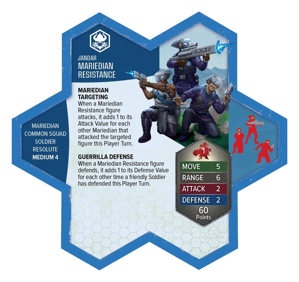 Heroscape Army Expansion Mariedian Resistance Fighters Standard Edition *English Version* - immagine 3